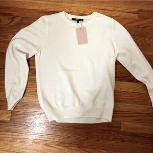 BRAND NEW Quince Mongolian Cashmere Sweater in Ivory